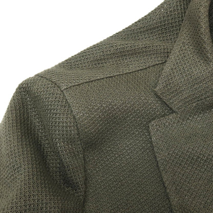【中古】イレブンティ eleventy リネンコットン 2B カジュアルジャケット オリーブ【サイズ48】【 状態ランクC 】【 メンズ 】