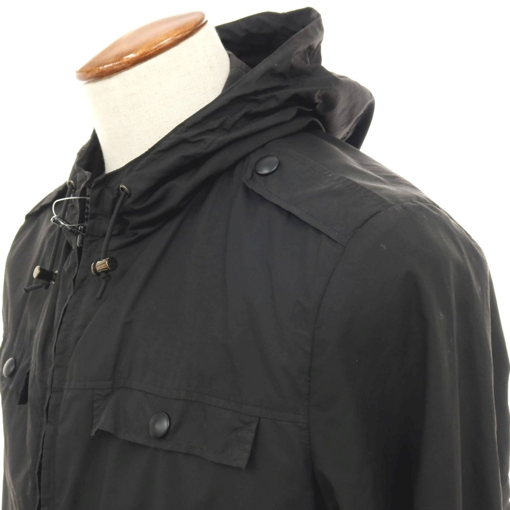 【中古】マウログリフォーニ Mauro Grifoni コットンナイロン ジップアップ マウンテンパーカー ブラック【サイズ48】【 状態ランクC 】【 メンズ 】