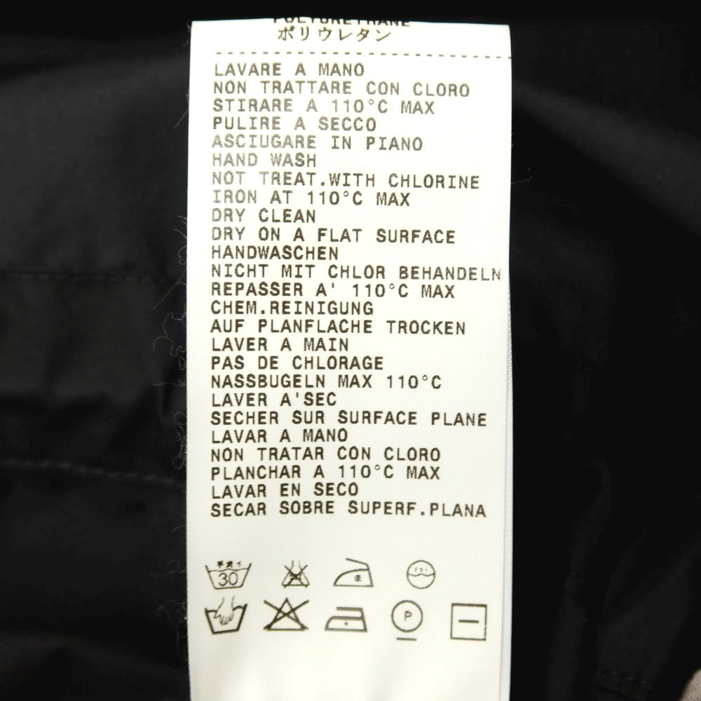 【中古】マウログリフォーニ Mauro Grifoni コットンナイロン ジップアップ マウンテンパーカー ブラック【サイズ48】【 状態ランクC 】【 メンズ 】