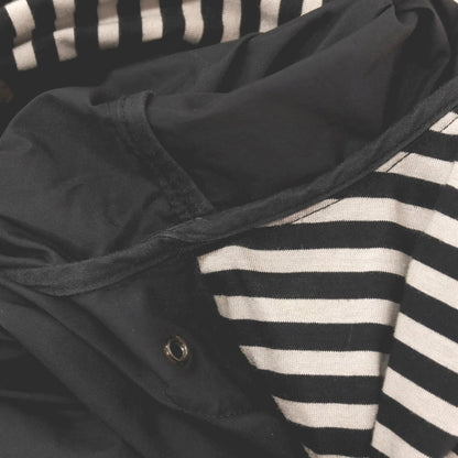 【中古】マウログリフォーニ Mauro Grifoni コットンナイロン ジップアップ マウンテンパーカー ブラック【サイズ48】【 状態ランクC 】【 メンズ 】