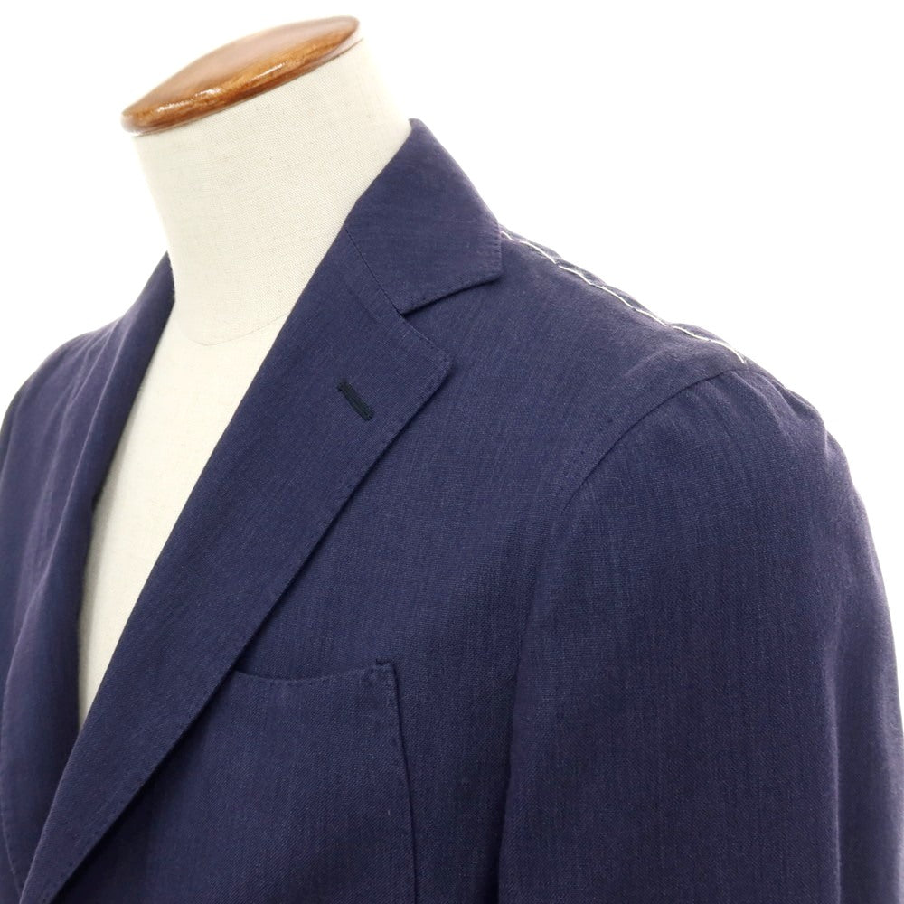 【中古】ノーブランド no brand コットン 2B テーラードジャケット ライトネイビー【サイズ46】【 状態ランクA 】【 メンズ 】