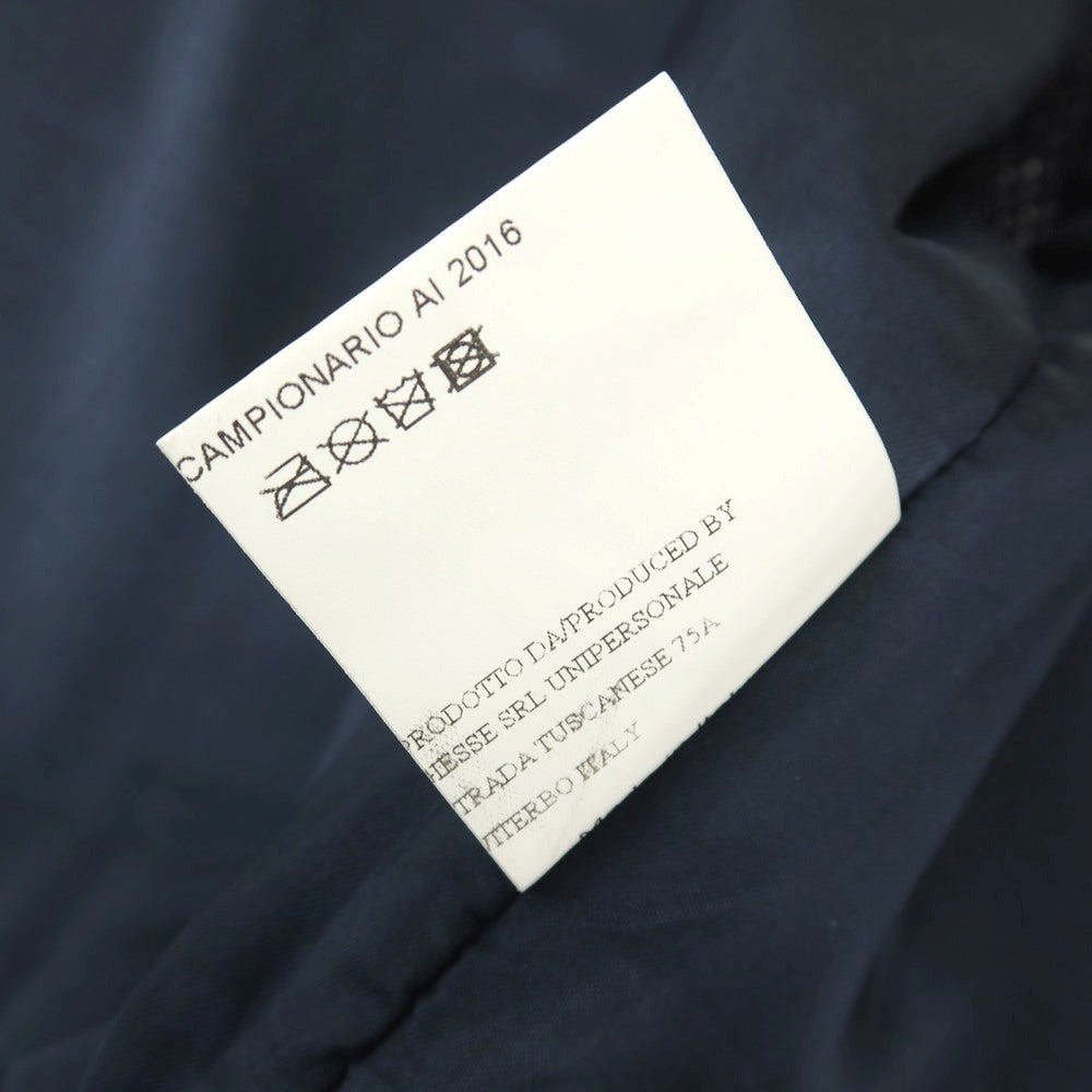 【中古】イレブンティ eleventy ウール系 ダブル6B ドレス系ジレ ベスト ネイビー【サイズ48】【 状態ランクB 】【 メンズ 】