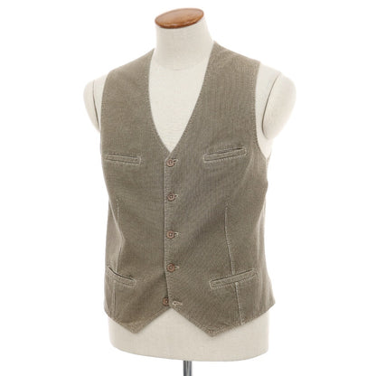 【SALE30%OFF/返品不可】【中古】チルコロ1901 CIRCOLO 1901 ストレッチ コットン カジュアル系ジレ ベスト ダークベージュ系【 サイズ50 】【 状態ランクB 】【 メンズ 】