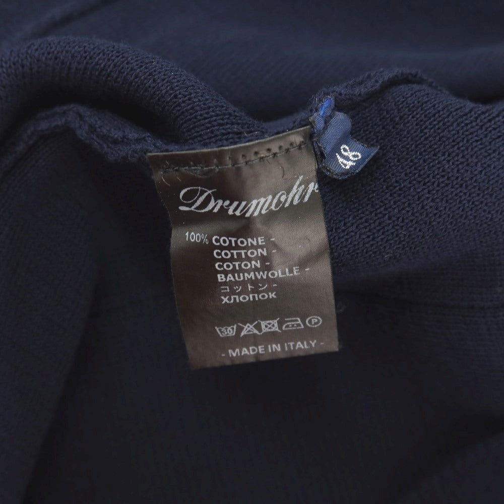 【中古】ドルモア DRUMOHR 2つボタン コットン ニットジャケット ネイビー【サイズ48】【 状態ランクB 】【 メンズ 】
