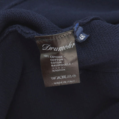 【中古】ドルモア DRUMOHR 2つボタン コットン ニットジャケット ネイビー【サイズ48】【 状態ランクB 】【 メンズ 】