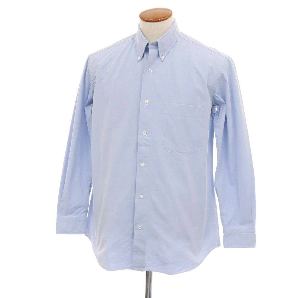 【中古】サルヴァトーレピッコロ Salvatore Piccolo コットン ボタンダウン カジュアルシャツ サックス【サイズM】【 状態ランクC 】【 メンズ 】