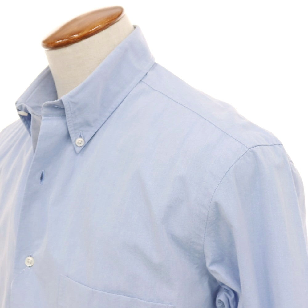 【中古】サルヴァトーレピッコロ Salvatore Piccolo コットン ボタンダウン カジュアルシャツ サックス【サイズM】【 状態ランクC 】【 メンズ 】
