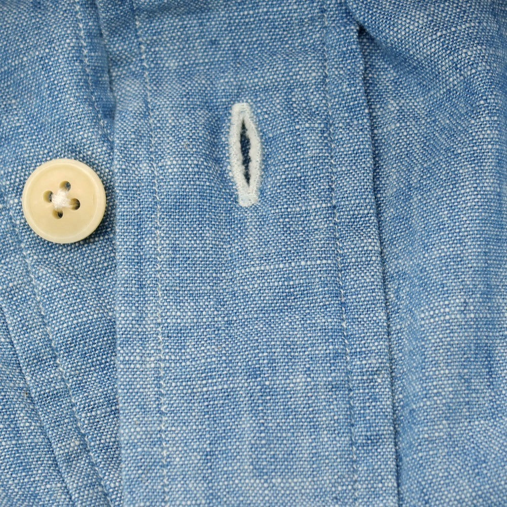 【中古】サルヴァトーレピッコロ Salvatore Piccolo コットン レギュラーカラー プルオーバーシャツ ライトブルー【サイズ40】【 状態ランクC 】【 メンズ 】