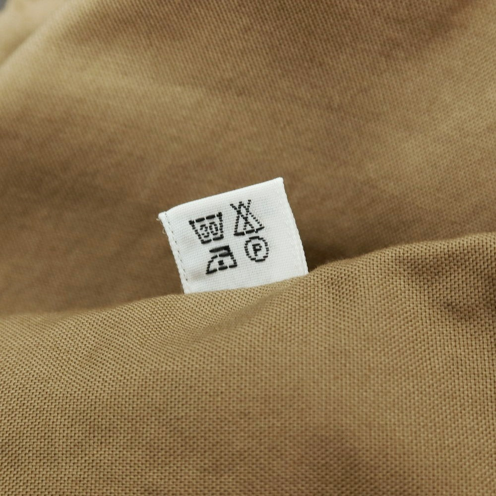 【中古】フィナモレ Finamore コットン ワイドカラー カジュアルシャツ カーキベージュ【サイズ40】【 状態ランクB 】【 メンズ 】