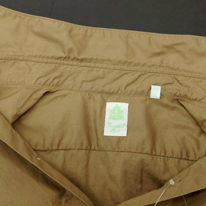 【中古】フィナモレ Finamore コットン ワイドカラー カジュアルシャツ カーキベージュ【サイズ40】【 状態ランクB 】【 メンズ 】