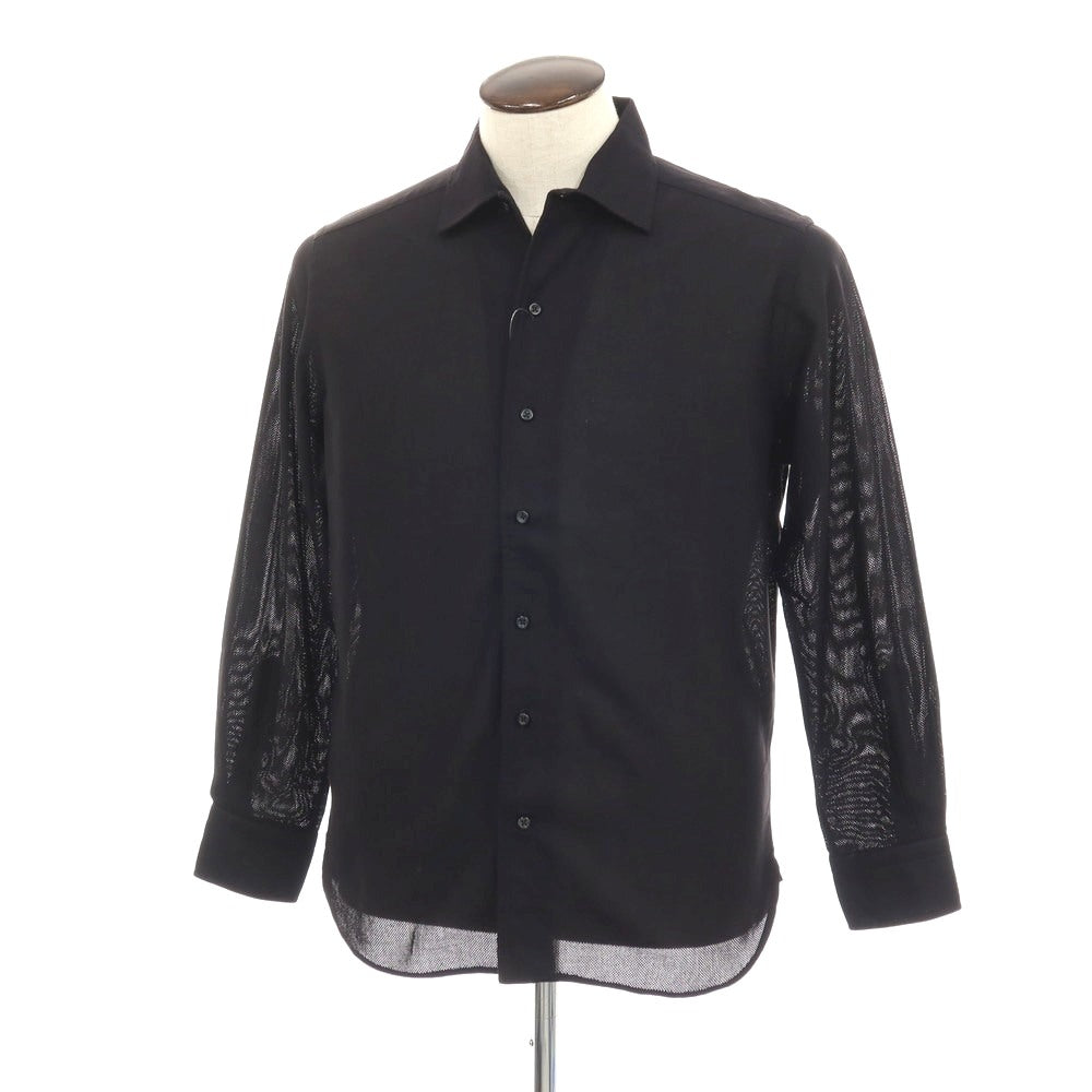 【中古】ギローバー GUY ROVER コットン カジュアルシャツ ブラック【サイズL】【 状態ランクB 】【 メンズ 】