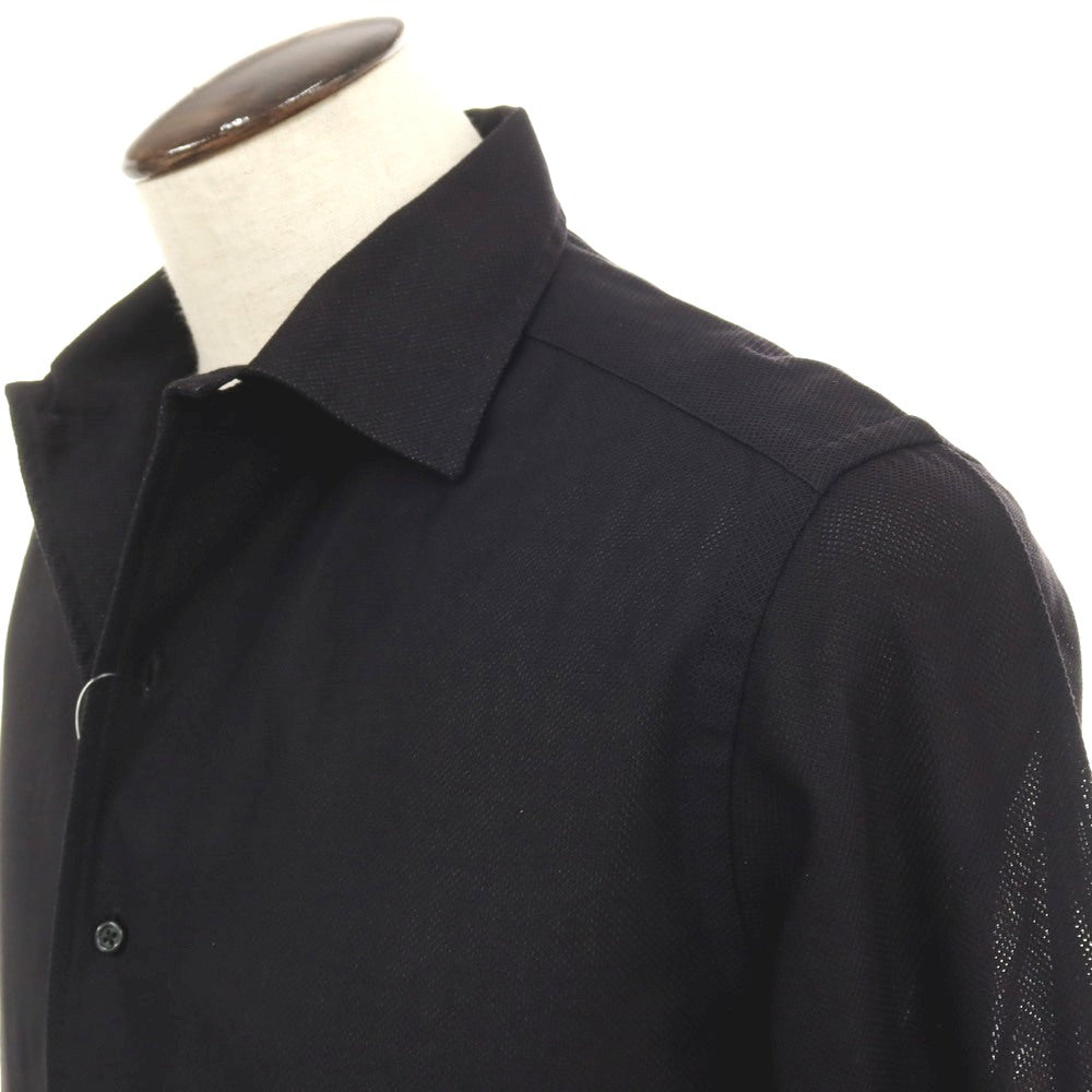 【中古】ギローバー GUY ROVER コットン カジュアルシャツ ブラック【サイズL】【 状態ランクB 】【 メンズ 】