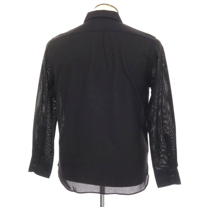 【中古】ギローバー GUY ROVER コットン カジュアルシャツ ブラック【サイズL】【 状態ランクB 】【 メンズ 】