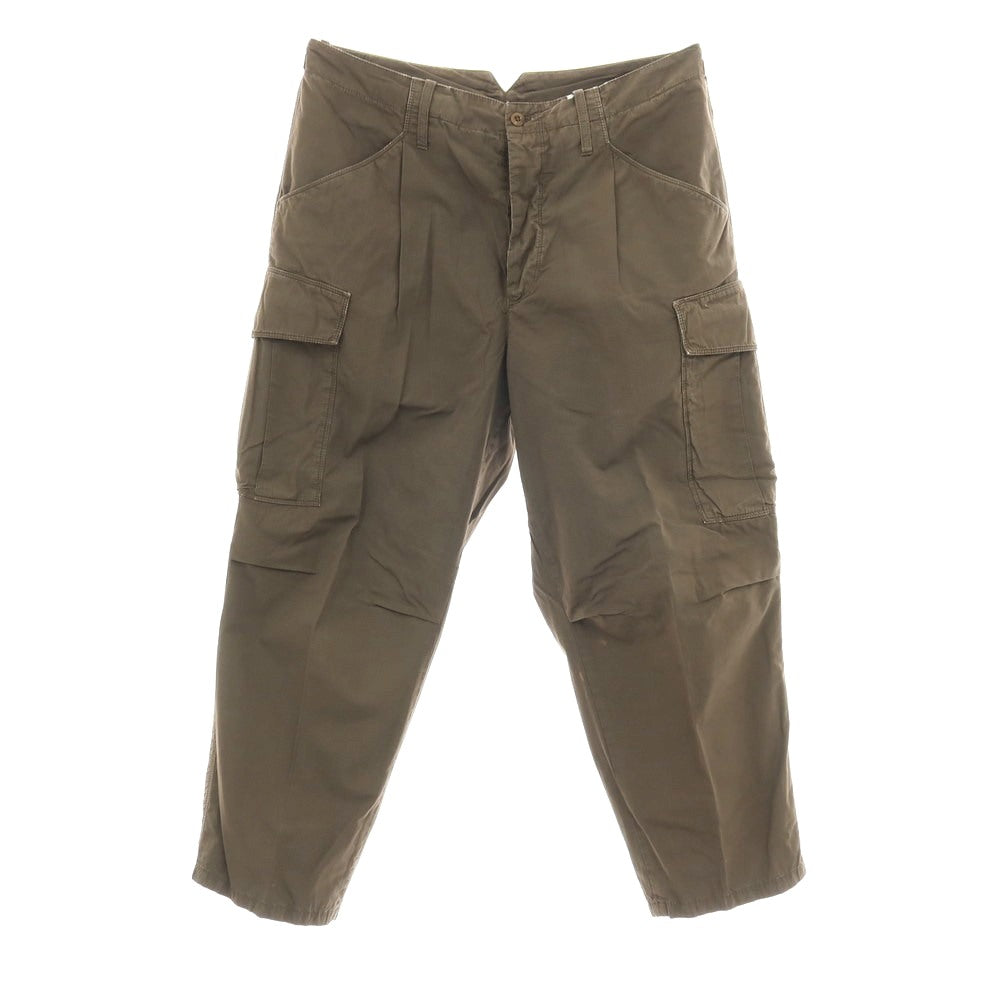 【中古】セラードアー CellarDoor CARGO リップストップコットン カーゴパンツ カーキブラウン【サイズ46】【 状態ランクC 】【 メンズ 】