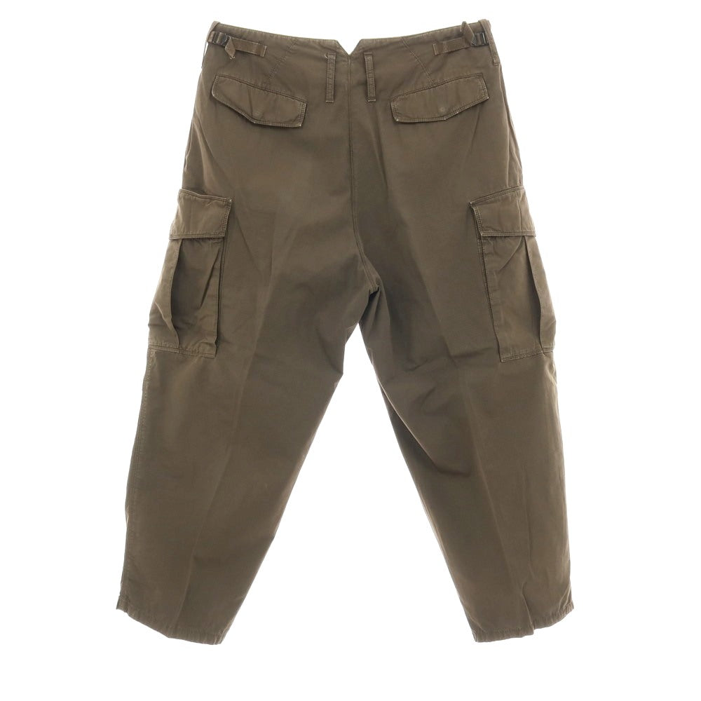 【中古】セラードアー CellarDoor CARGO リップストップコットン カーゴパンツ カーキブラウン【サイズ46】【 状態ランクC 】【 メンズ 】