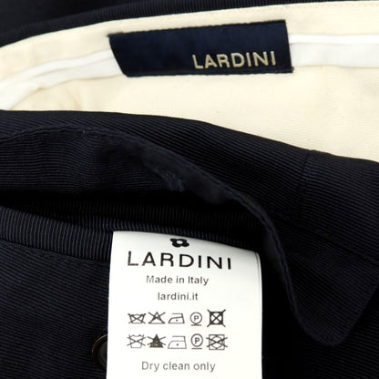 【中古】ラルディーニ LARDINI ウールシルク カジュアルスラックスパンツ ネイビー【サイズ44 REG】【 状態ランクB 】【 メンズ 】
