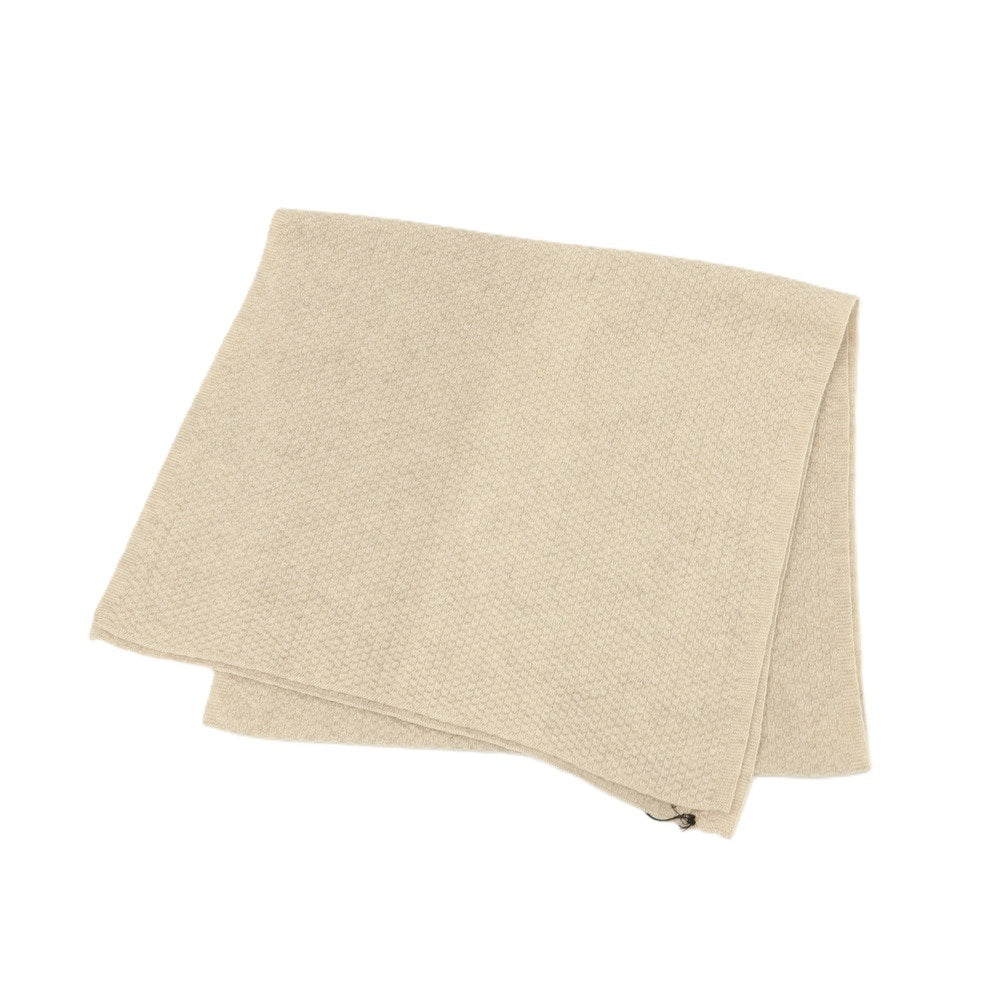 【中古】ホイコ スコットランド HAWICO Scotland カシミヤ ニット マフラー ベージュ【 状態ランクA 】【 ユニセックス 】