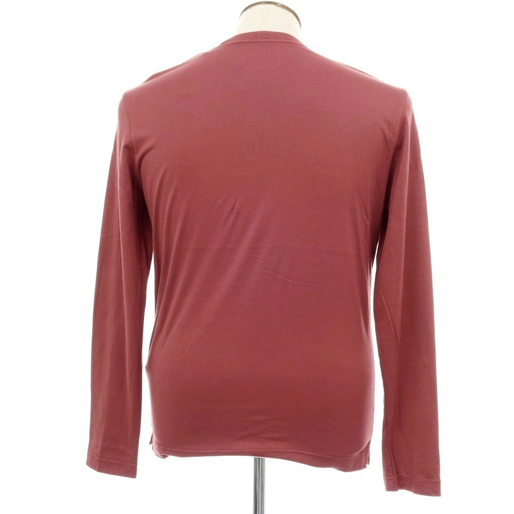 【中古】フェデーリ FEDELI コットン クルーネック 長袖Ｔシャツ ローズ【サイズ50】【 状態ランクB 】【 メンズ 】