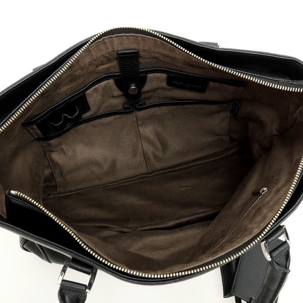 【中古】ペッレモルビダ PELLE MORBIDA レザー トートバッグ ブラック【 状態ランクB 】【 メンズ 】