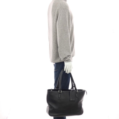 【中古】ペッレモルビダ PELLE MORBIDA レザー トートバッグ ブラック【 状態ランクB 】【 メンズ 】