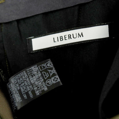 【中古】リベルム LIBERUM ツイルポリエステル カジュアルスラックスパンツ オリーブ【サイズ2】【 状態ランクC 】【 メンズ 】