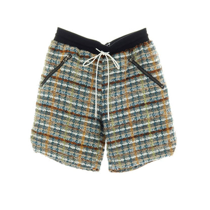 【中古】エピトミ EPTM ポリエステル チェック ショートパンツ グリーン系【サイズM】【 状態ランクA 】【 メンズ 】