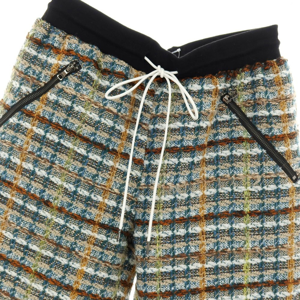 【中古】エピトミ EPTM ポリエステル チェック ショートパンツ グリーン系【サイズM】【 状態ランクA 】【 メンズ 】