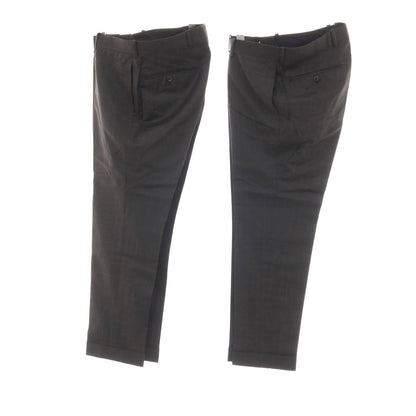 【中古】アザブテーラー azabu tailor ウール チェック ダブルスーツ ダークブラウン【サイズ上50/下85】【 状態ランクC 】【 メンズ 】