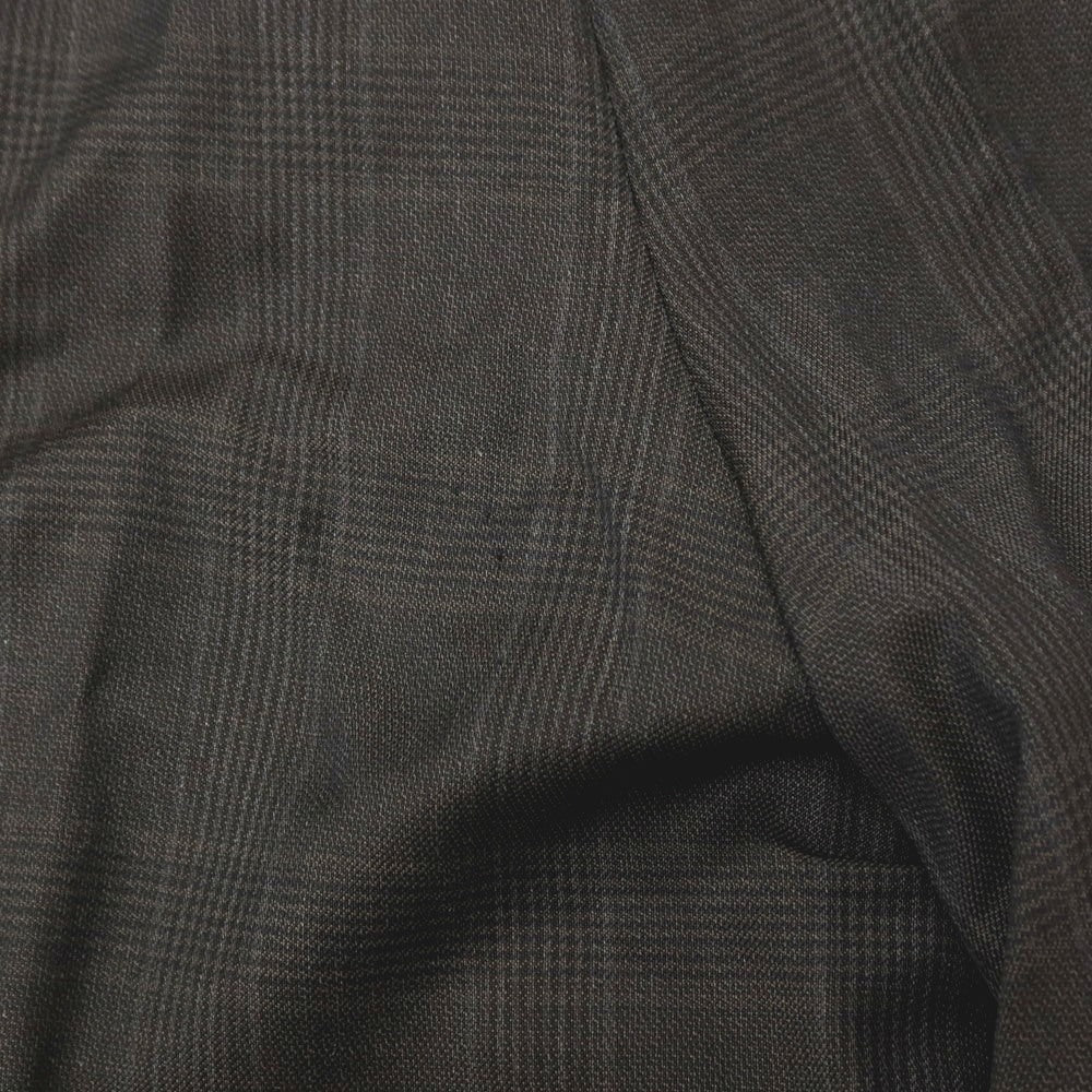 【中古】アザブテーラー azabu tailor ウール チェック ダブルスーツ ダークブラウン【サイズ上50/下85】【 状態ランクC 】【 メンズ 】[APD]