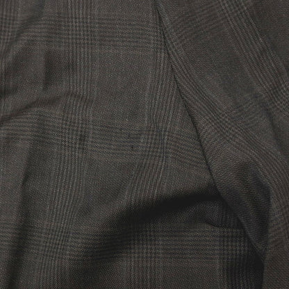 【中古】アザブテーラー azabu tailor ウール チェック ダブルスーツ ダークブラウン【サイズ上50/下85】【 状態ランクC 】【 メンズ 】
