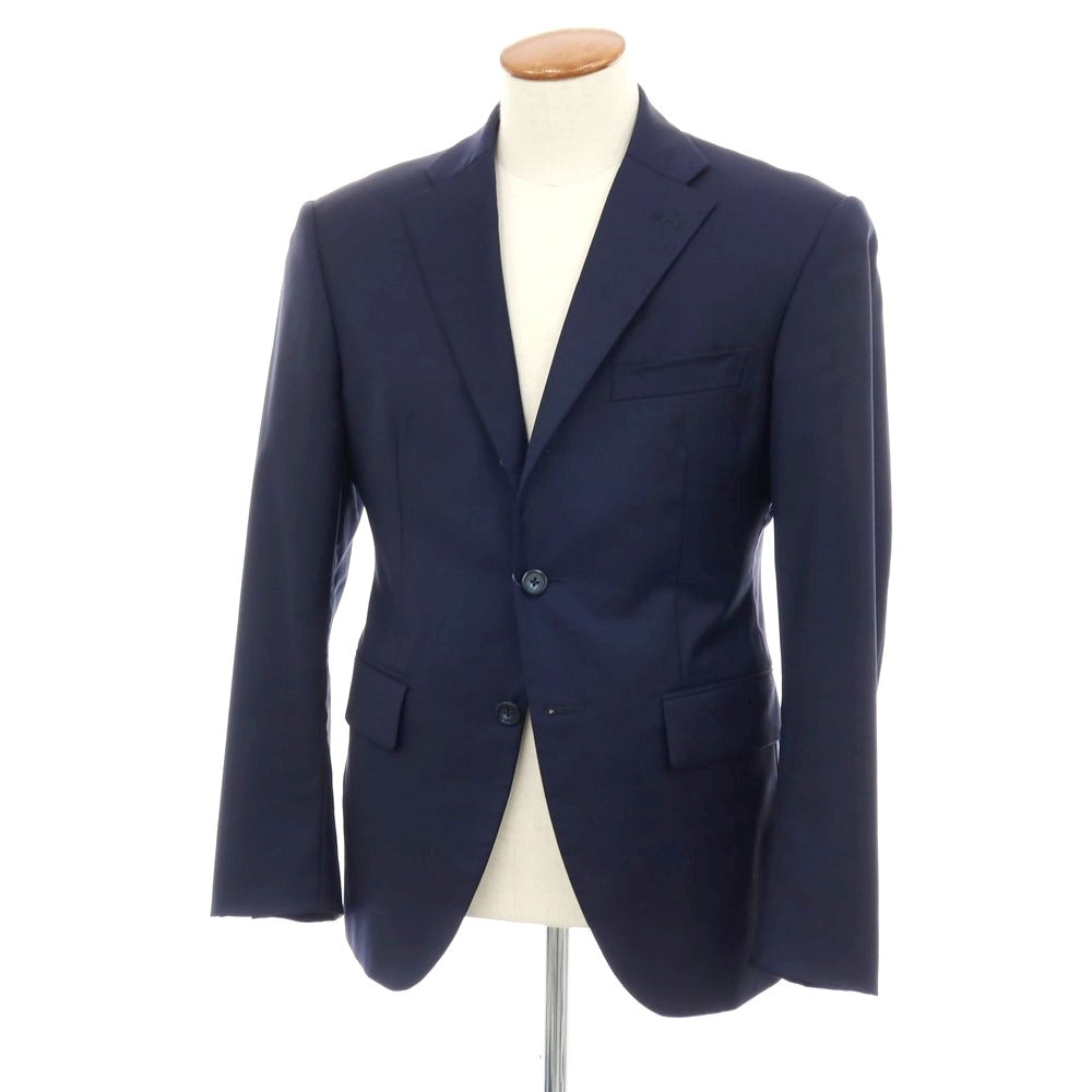 【中古】アザブテーラー azabu tailor ウール 3B テーラードジャケット ネイビー【サイズ50】【 状態ランクB 】【 メンズ 】