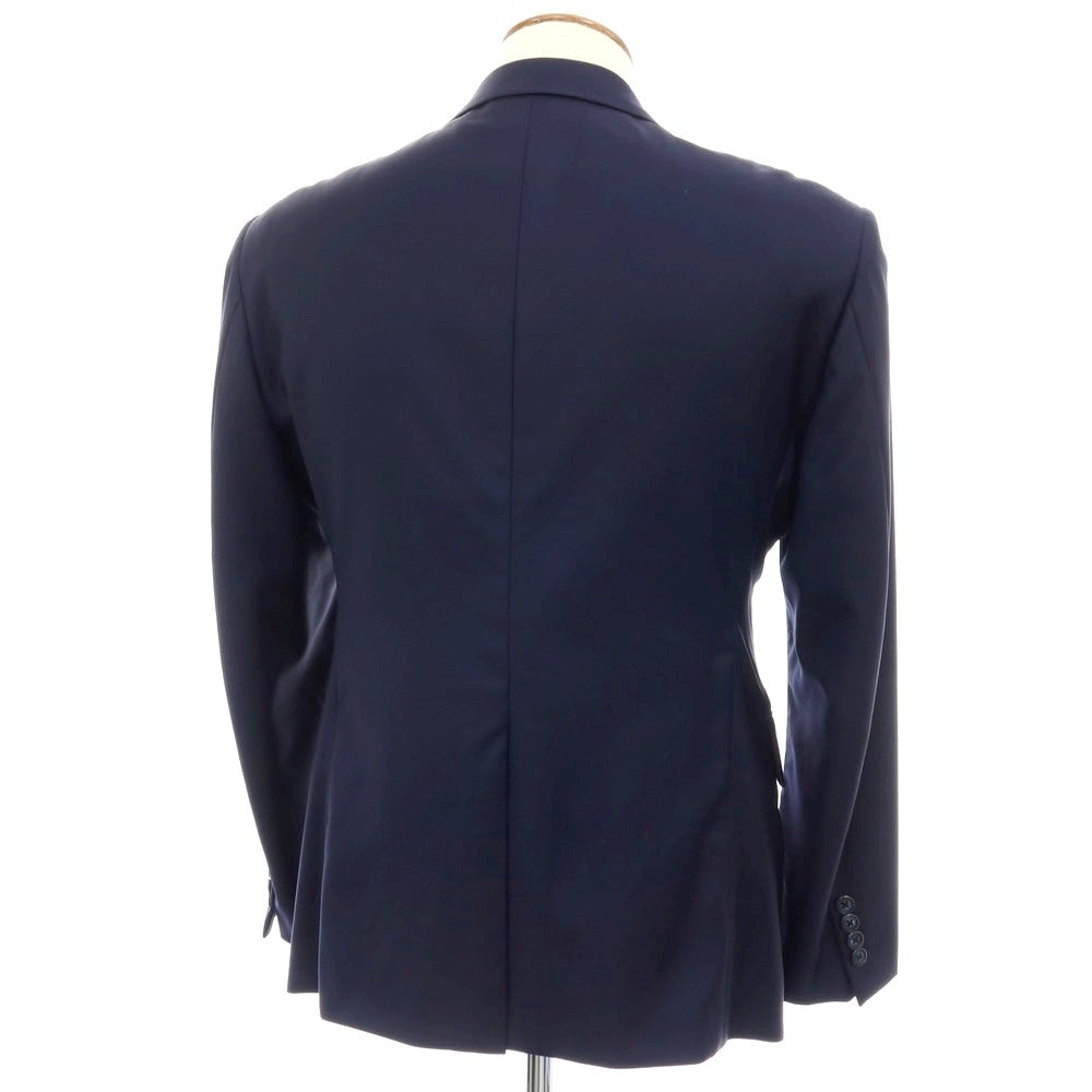 【中古】アザブテーラー azabu tailor ウール 3B テーラードジャケット ネイビー【サイズ50】【 状態ランクB 】【 メンズ 】
