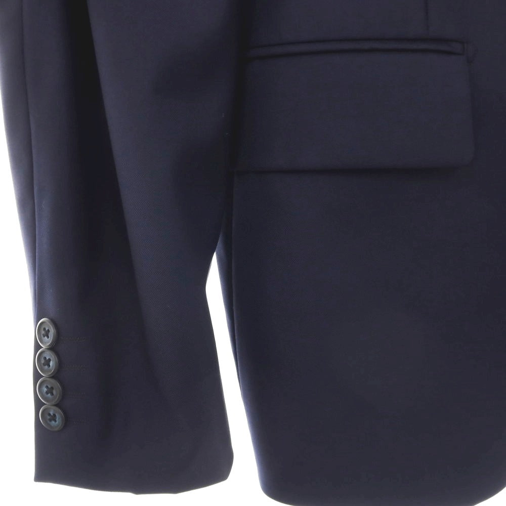 【中古】アザブテーラー azabu tailor ウール 3B テーラードジャケット ネイビー【サイズ50】【 状態ランクB 】【 メンズ 】