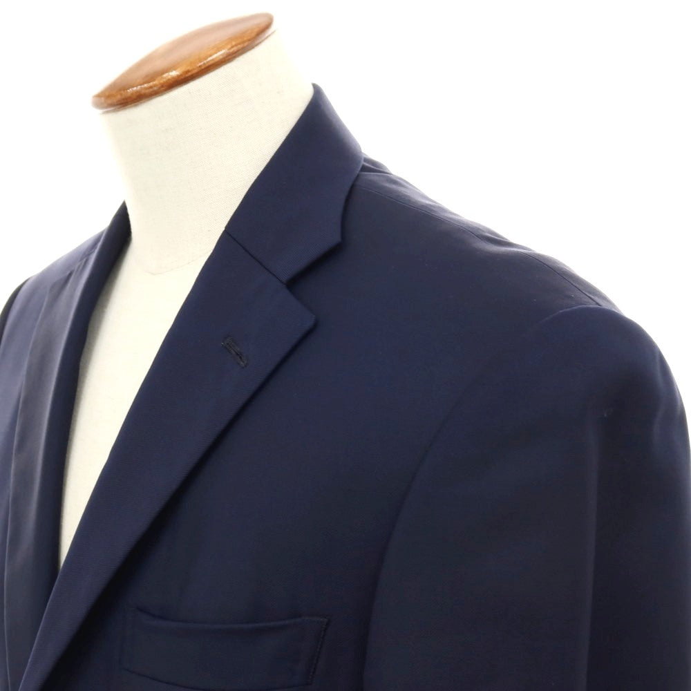 【中古】アザブテーラー azabu tailor ウール 3B テーラードジャケット ネイビー【サイズ50】【 状態ランクB 】【 メンズ 】