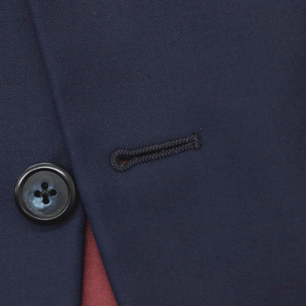 【中古】アザブテーラー azabu tailor ウール 3B テーラードジャケット ネイビー【サイズ50】【 状態ランクB 】【 メンズ 】