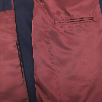 【中古】アザブテーラー azabu tailor ウール 3B テーラードジャケット ネイビー【サイズ50】【 状態ランクB 】【 メンズ 】