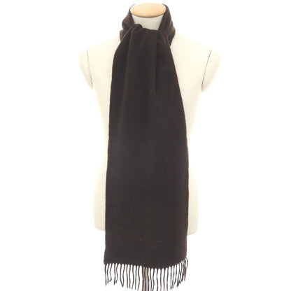 【中古】バーバリー BURBERRY カシミヤ マフラー ダークブラウン【 状態ランクB 】【 メンズ 】