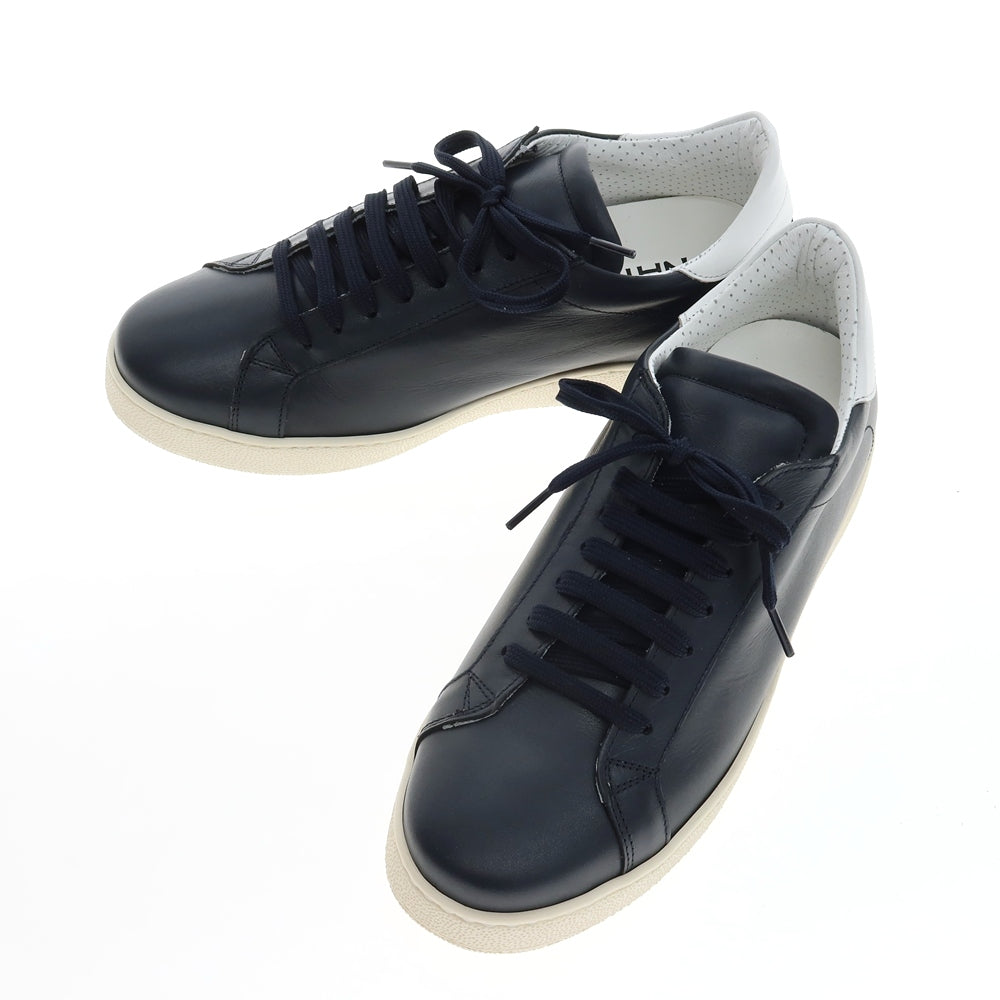 【中古】【未使用】エヌエー1964 NA1964 レザー スニーカー ネイビー【サイズ40】【 状態ランクS 】【 メンズ 】