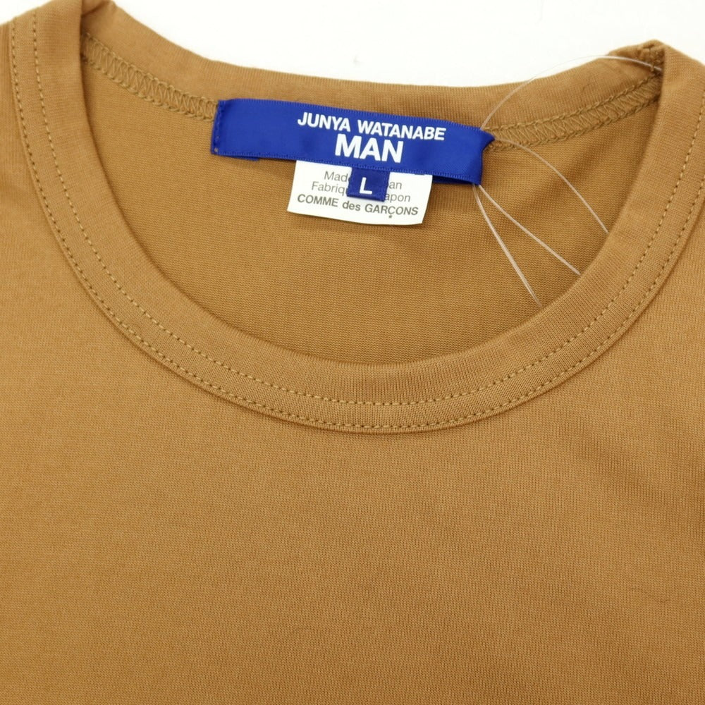 【中古】【未使用】ジュンヤワタナベ マン JUNYA WATANABE MAN 2025年春夏 ポリエステルコットン クルーネック 半袖Ｔシャツ ライトブラウン【サイズL】【 状態ランクS 】【 メンズ 】[BPD]