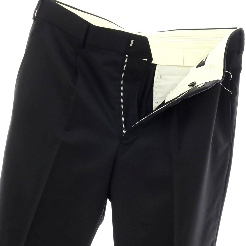 【中古】コムデギャルソン オムドゥ COMME des GARCONS HOMME DEUX 2025年春夏 ツイルウール ドレススラックスパンツ ブラック【サイズM】【 状態ランクA 】【 メンズ 】[BPD]