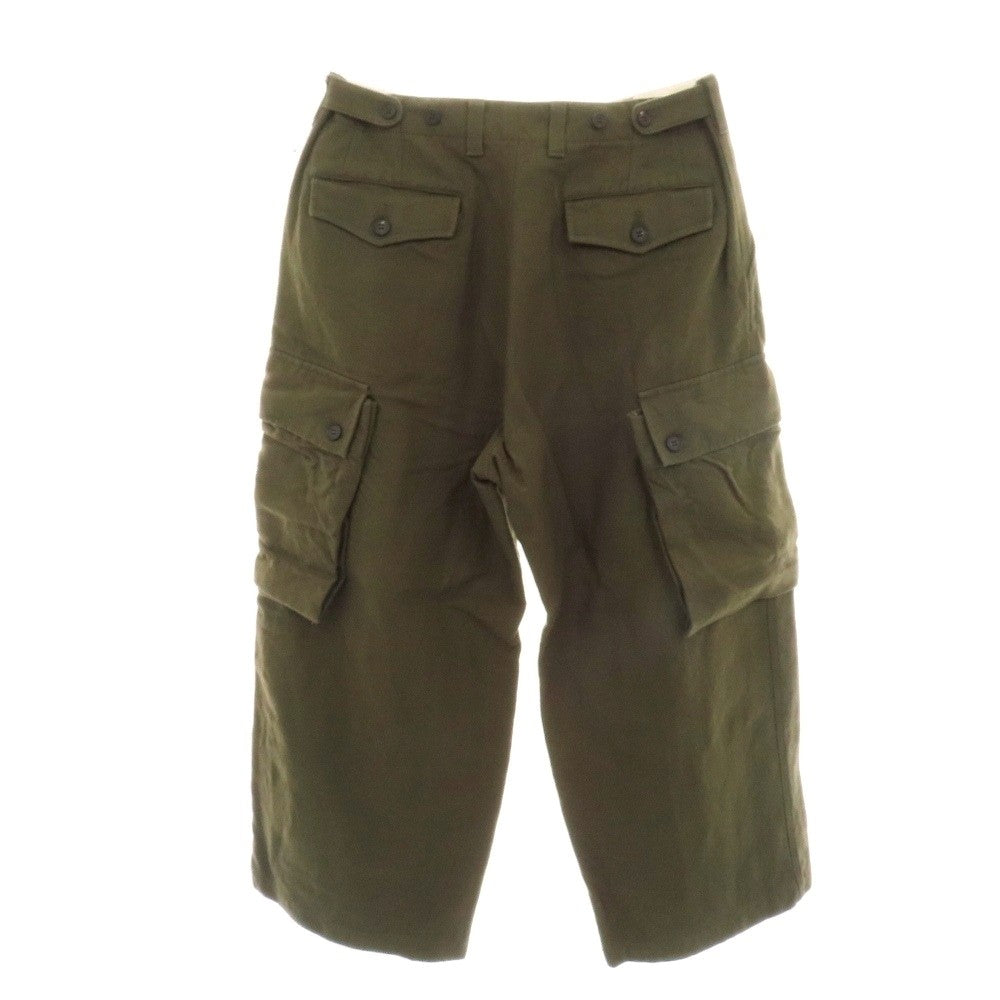 【中古】コムデギャルソンオム COMME des GARCONS HOMME 2025年秋冬 コットンウール カーゴパンツ オリーブグリーン【サイズM】【 状態ランクA 】【 メンズ 】