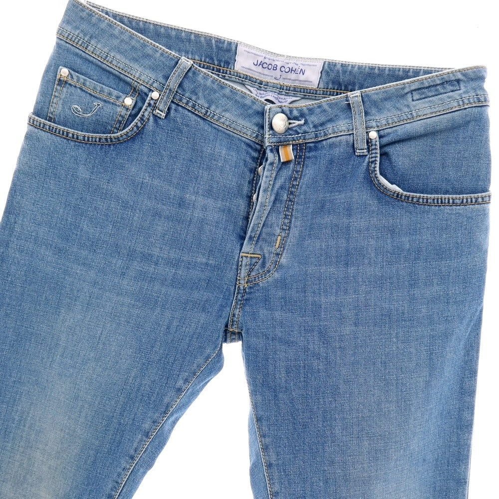 【中古】ヤコブコーエン JACOB COHEN J622 ストレッチ コットン デニムパンツ ジーンズ ライトブルー【 サイズ34 】【 状態ランクB 】【 メンズ 】 [APD]