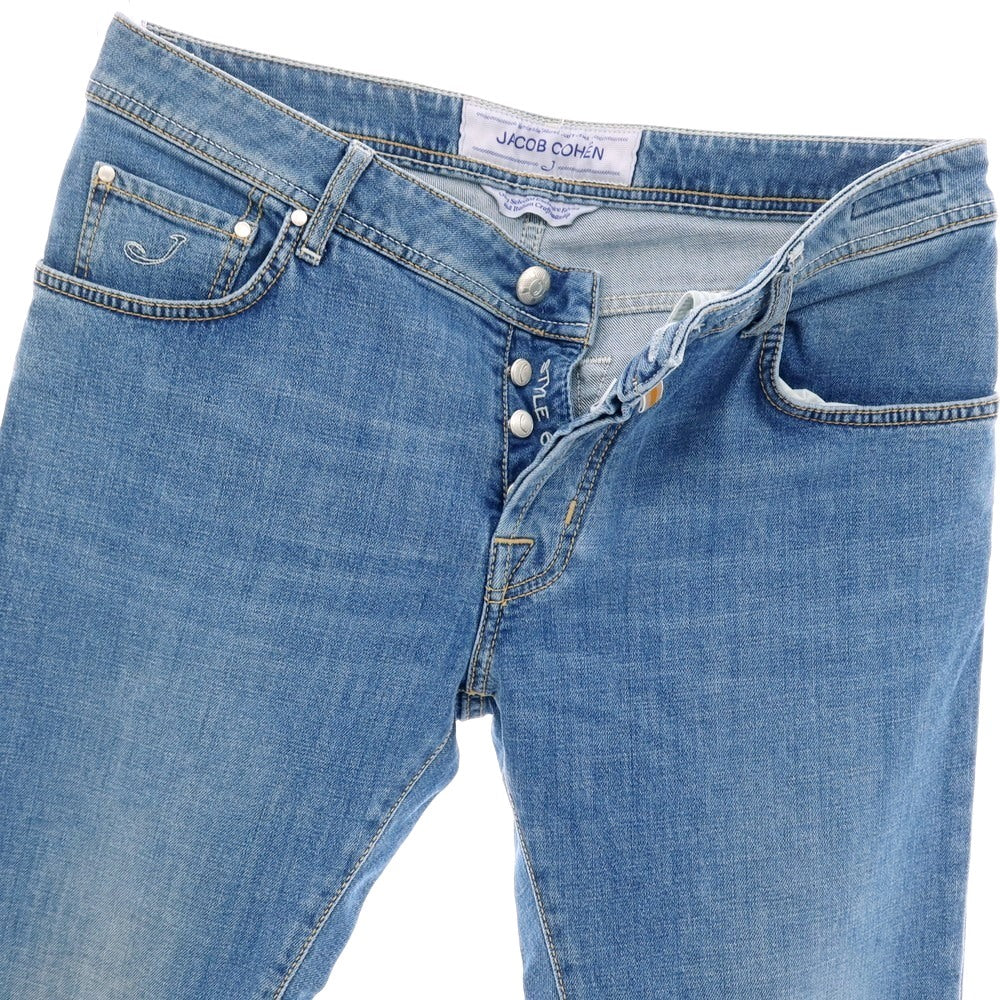 【中古】ヤコブコーエン JACOB COHEN J622 ストレッチ コットン デニムパンツ ジーンズ ライトブルー【 サイズ34 】【 状態ランクB 】【 メンズ 】 [APD]