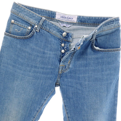 【中古】ヤコブコーエン JACOB COHEN J622 ストレッチ コットン デニムパンツ ジーンズ ライトブルー【サイズ34】【 状態ランクB 】【 メンズ 】