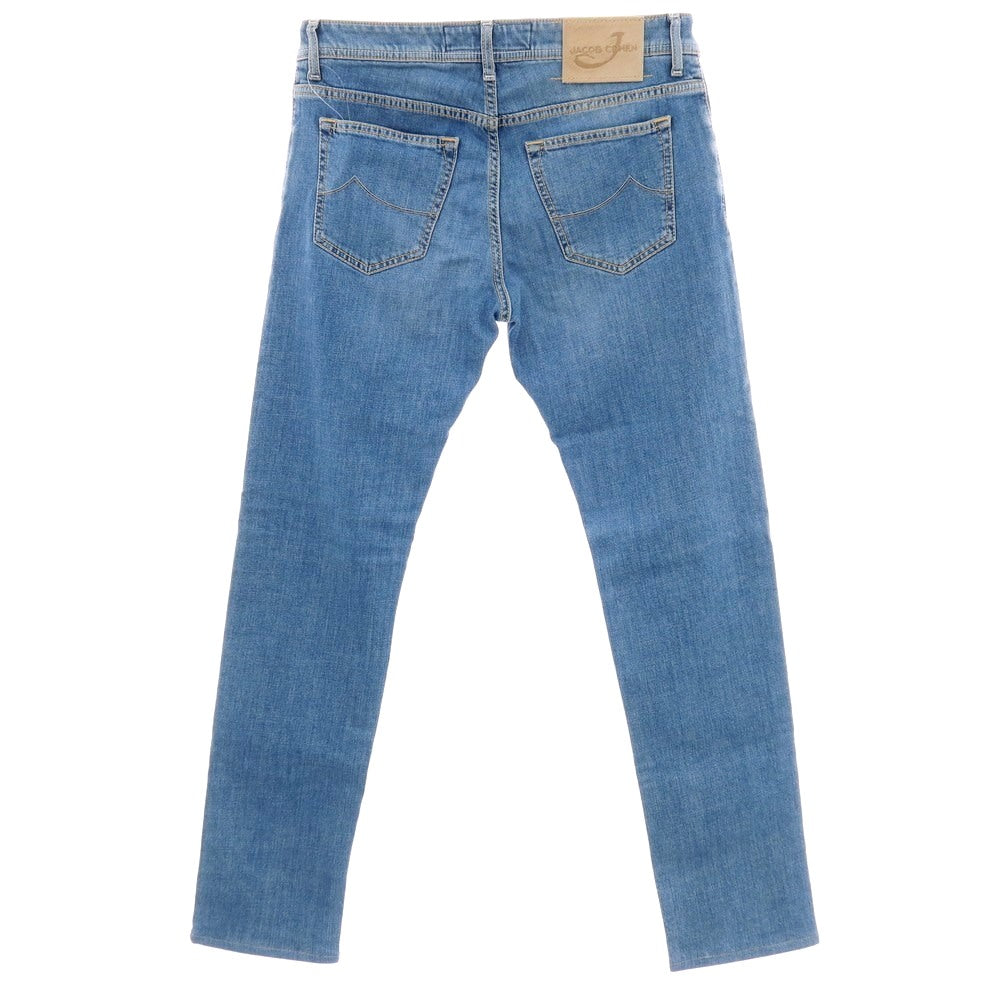 【中古】ヤコブコーエン JACOB COHEN J622 ストレッチ コットン デニムパンツ ジーンズ ライトブルー【 サイズ34 】【 状態ランクB 】【 メンズ 】 [APD]