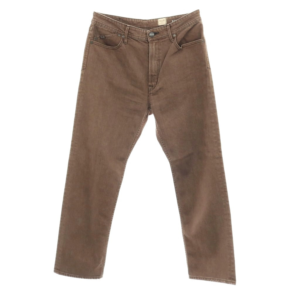 【中古】ヤヌーク YANUK BEN ストレッチ コットン デニムパンツ ジーンズ ブラウン【サイズ34】【 状態ランクB 】【 メンズ 】