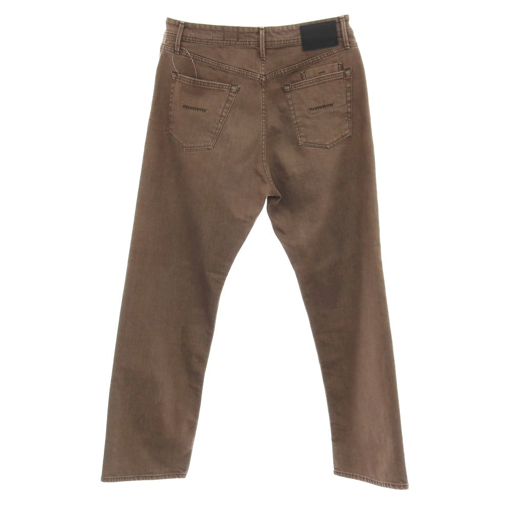 【SALE30%OFF/返品不可】【中古】ヤヌーク YANUK BEN ストレッチ コットン デニムパンツ ジーンズ ブラウン【 サイズ34 】【 状態ランクB 】【 メンズ 】