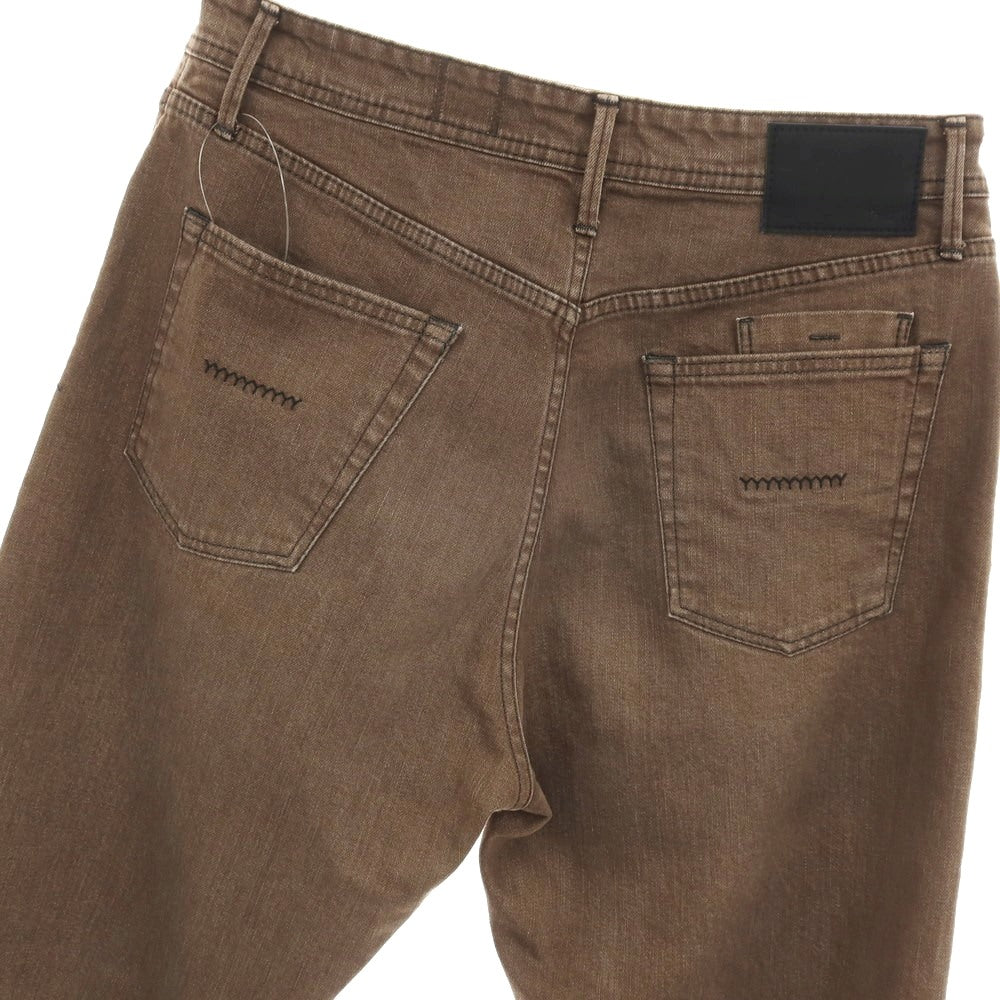 【SALE30%OFF/返品不可】【中古】ヤヌーク YANUK BEN ストレッチ コットン デニムパンツ ジーンズ ブラウン【 サイズ34 】【 状態ランクB 】【 メンズ 】