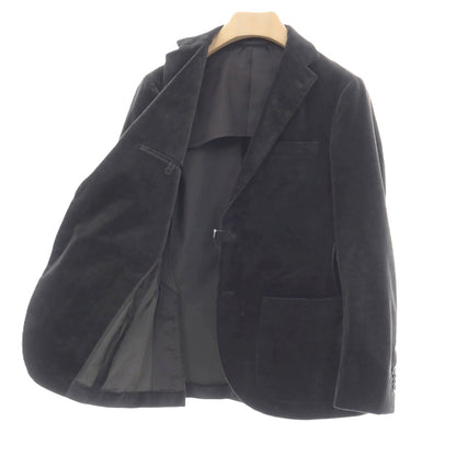 【中古】ユナイテッドアローズ UNITED ARROWS ストレッチ コットン 中太畝 コーデュロイ 2つボタンスーツ セットアップ チャコールグレー系【サイズ46】【 状態ランクB 】【 メンズ 】