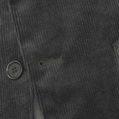 【中古】ユナイテッドアローズ UNITED ARROWS ストレッチ コットン 中太畝 コーデュロイ 2つボタンスーツ セットアップ チャコールグレー系【サイズ46】【 状態ランクB 】【 メンズ 】